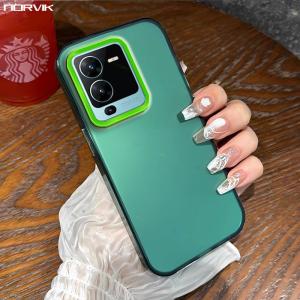 NORVIK เคสกันกระแทกสำหรับ VIVO V25 Pro 5Gเคสโทรศัพท์ใหม่กันกระแทก IMD แข็งสีฝาหลังที่จับกล้องรูปตัวยู N32-D1กรอบ TPU แบบนุ่ม