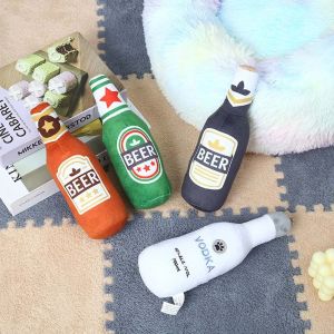 HEAVEN Interactive Bite Resistant Outdoor Play Puppy Teddy Pet Toys Beer Bottle Shape Dog Throw Toys Pet Supplies Dog Supplies Chew Training Toy