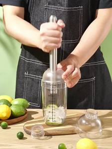 500ml/700ml/1000ml Cocktail Shaker Bar Home Kitchen Multifunction Utensil Tea Coffee Milk Mixer Shaker Cup Drink With Scale Botol Penggoncang Long Stainless Steel Mixer Tool Juice Stirrer Ice Crusher Cocktail Fruit Muddler Masher Mojito Drink-152c4c8b