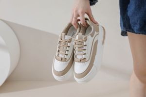 Luxus Hye Ri Sepatu Sneakers Wanita Import Viral Sepatu Black Sepatu Khaki Sepatu Sekolah - LX2371