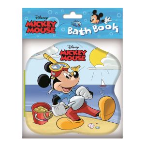 Disney Baby Mickey Mouse & Friends Bath Book Shaped Waterproof Story Book For Toddlers to Play & Read