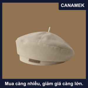 【CANAMEK】 Cotton Phụ Nữ Mũ Berets Mùa Đông Mũ Cổ Điển Pháp Sọc Trên Mũ Quân Đội Mũ Họa Sĩ Mùa Thu Mùa Đông Đường Phố Hình Bát Giác Mũ Beret