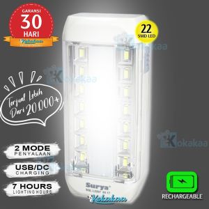 Bisa COD Surya Lampu Emergency SQL L2207 Tahan 7 JAM Light LED 22 SMD Super Terang Rechargeable