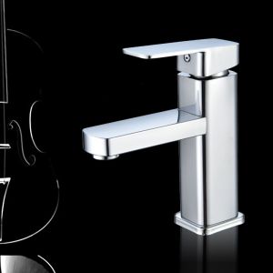 AU All-copper basin single-hole faucet cold and hot water for home use in bathrooms and washrooms suitable for washbasins and sinks single cold water faucet