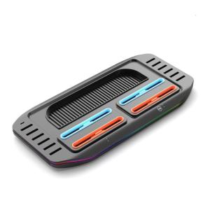 Game Controller Charging Base With 4 Slot Simultaneous Power Delivery LED Status Display for NS2 with Cable