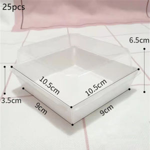 【Free shipping】50 PCS Kraft Paper Square Box Mini Cake Food Containers Sandwich Box Packaging Cake Dessert Bakery Box For Sushi Cookies Darestoper
