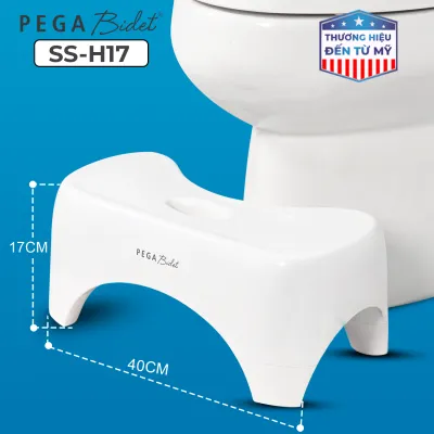 Ghế Kê Chân Toilet PEGA Bidet Hỗ Trợ Đi Vệ Sinh Dễ Dàng Và Thoải Mái Chống Táo Bón Làm Từ Nhựa Y Tế - Thương Hiệu Mỹ