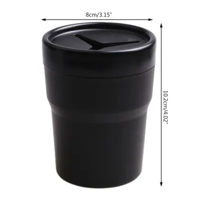 Universal Car Coin Storage Cup Holder LED Light Cigar Tray Garbage Storage