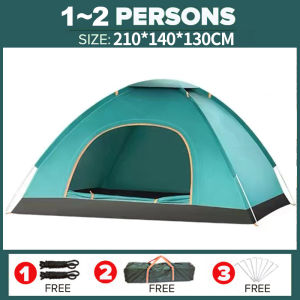 【Free Mat】Tent for Camping2/4/6/8 Persons Tent Outdoor Portable Folding Fully Automatic Camping Tent Camping Hydraulic Tent Fully Automatic one room one hall park Camping Outdoor Folding Tent