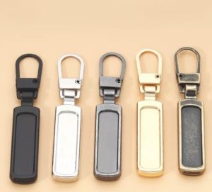 【XZxinzhan】10Pcs Replacement Detachable Zipper Tab Universal Backpack Metal Zipper Slider Zipper Pulls Head for Luggage Jackets Purses Zip Puller