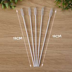 Que cọ rửa bình sữa vệ sinh ống hút bình nước cho bé chổi cọ ống hút bằng thép ko gỉ thân bằng nhựa PVC chịu nhiệt uốn dẻo theo hình dạng ống