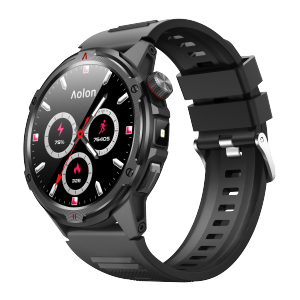 Aolon Tetra R4 Smart Watch for Men Laser Treatment Of Hypertension Hyperglycemia Heart Rate Healthy Smart Watch 2025 Newest HD Screen Smartwatch IP68 waterproof sports watch for iOS Android Bluetooth Tracker Sleep Monitor Heart Rate