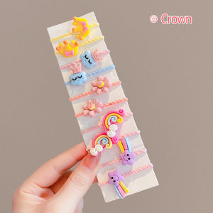 Mamibayi 10pcs Set Karet Rambut Karet Lucu Aksesoris Rambut Anak