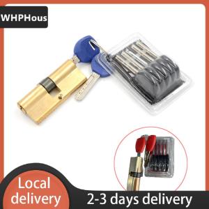 [COD] WHPHous Ship within 24 hours 75MM 37.5 37.5 Brass Key Cylinder Door Lock Barrel High Security Anti Snap Lock