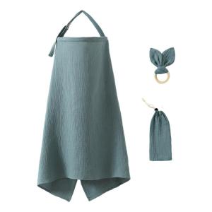 ผ้าคลุมให้นมลูกสำหรับแม่ลูกอ่อน Essential ผ้ากันเปื้อนพยาบาลเนื้อนิ่มระบายอากาศได้ดีเปลเด็กทารกป้องกันยุง