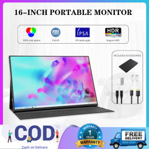 15.6-inch portable monitor touchscreen monitor extender 1920x1080p FHD IPS HDMI monitor suitable for laptop second screen monitor gaming console PS5 XBOX monitor