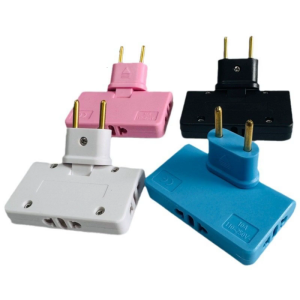 European Plug Adapter 180 Degree Rotating Socket Converters Socket Travel Plug 3 in 1 Suitable for Travel Office