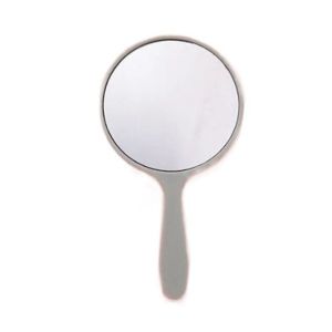 SWEET Small Makeup Mirror Handheld DIY Portable Mirror Creative With Handle Round Handheld Mirror Women