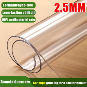 Transparent Clear PVC Table Mat transparent thick table Mat Waterproof Oil-resistant Wash-free Heat-resistant