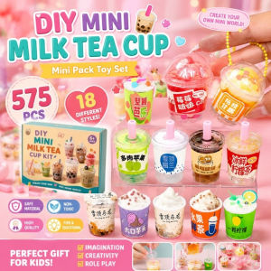 575PCS Mini Simulation DIY Coffee Cup Milk Tea Cup Drink Cup Ice Cream Cup for Childrens Toys