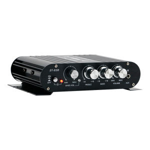 Bộ Khuếch Đại Mini 3 Kênh ST-838 Âm Thanh Nổi Siêu Trầm 2.1 Class AB Nhỏ Gọn 12V. Đã có nguồn 12v-2A