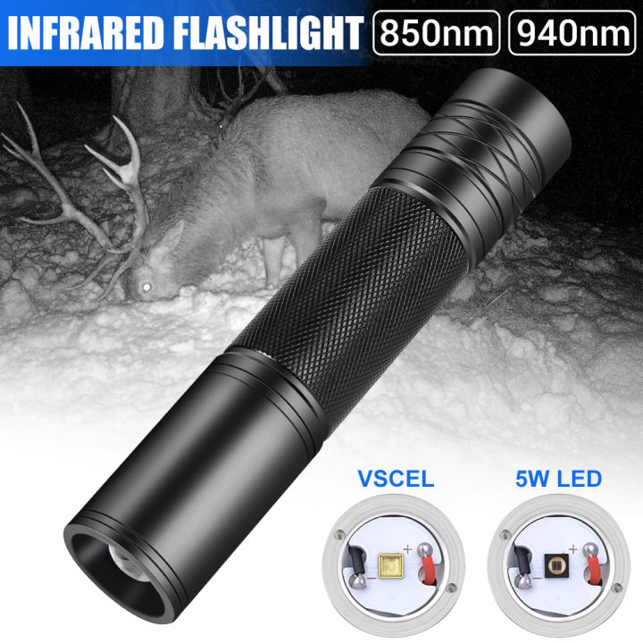 5W 850nm 940nm LED Infrared Flashlight IR Torch Zoomable Infrared  Illuminator for Night Vision Scope Weapon Lights Lazada PH