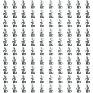 100pcs Stainlesses Steel Decking Clip Fasteners for Composites Terraces Boards Hide T Clip Fixing Set With Screws and Bit