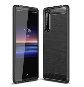 SONY XPERIA 1 / SONY XPERIA 5 / SONY XPERIA 8 /SONY XPERIA 1 ii / SONY XPERIA 5 ii / SONY XPERIA 10 ii Carbon Fiber BRUSHED Soft TPU Silicon Back Case