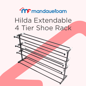 Mandaue Foam Hilda Extendable 4 Tier Shoe Rack
