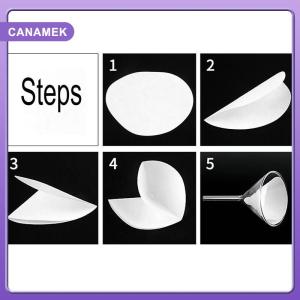 【CANAMEK】 100Pcs pack Lab Cotton Fiber Qualitative Filter Paper 7cm 9cm 11cm With Fast Medium Slow Speed