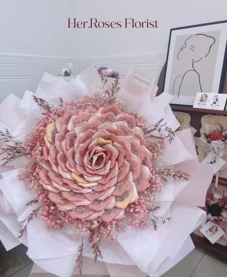 Money flower bouquet cash bouquet 520 gift ready stock 有钱花花束现金花束520纪念日必备