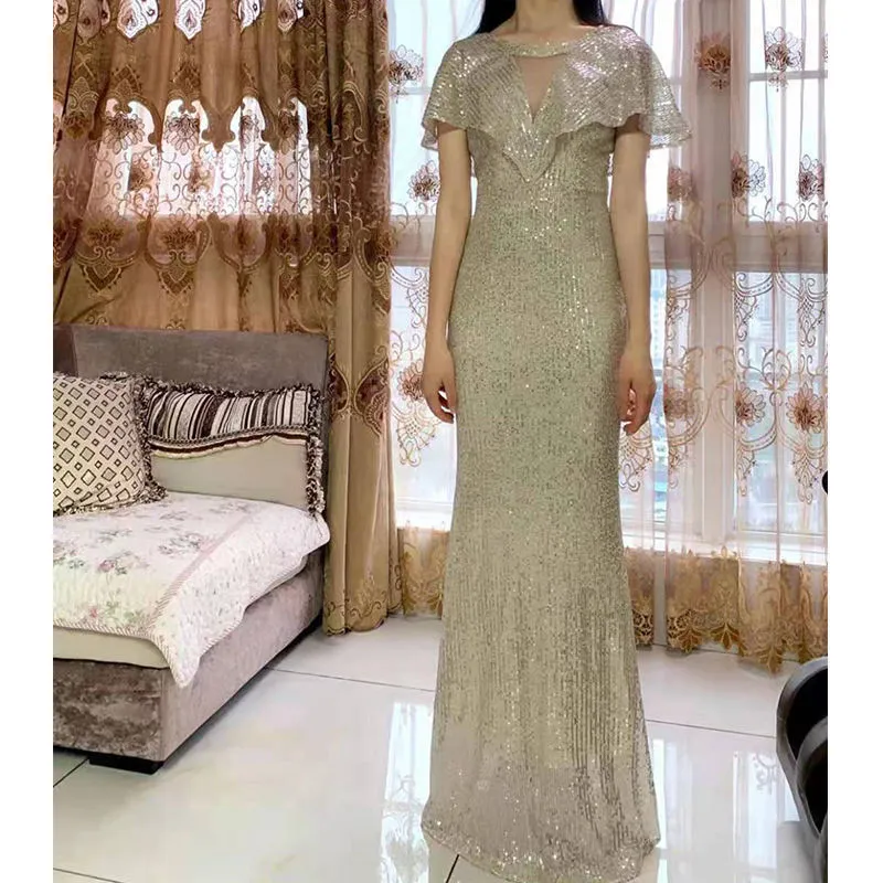 2022 New Women's Long Evening Dresses Gown For Debut 18 Years Old