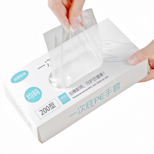 100pcs Food Handling Gloves | Disposable Plastic Gloves for Kitchen Cleaning & Cooking