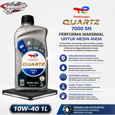 Oli Mesin TOTAL Quartz 7000 SAE 10W-40 1 Liter Original