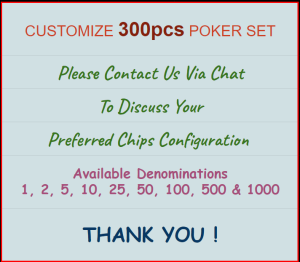 【Las Vegas】Customisable 200pcs / 300pcs / 500pcs / Poker Chips Set / Silver Case【Ship Out 24Hrs】