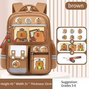 Reflective Cartoon-Print Waterproof Backpack for Kids 1-6 | Lightweight Durable School Bag with 360° Reflective Safety