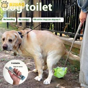 N2HAO ที่ตักอุจจาระสุนัขแมวและสัตว์เลี้ยงทำจากเหล็กสามารถพับเก็บได้ด้ามจับยาวสะอาดเป็นมิตรต่อสิ่งแวดล้อม