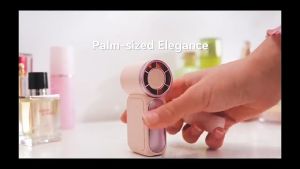 Mini Fan Portable Handheld Fan Rechargeable Quiet Strong Wind Digital Display Travel Outdoor