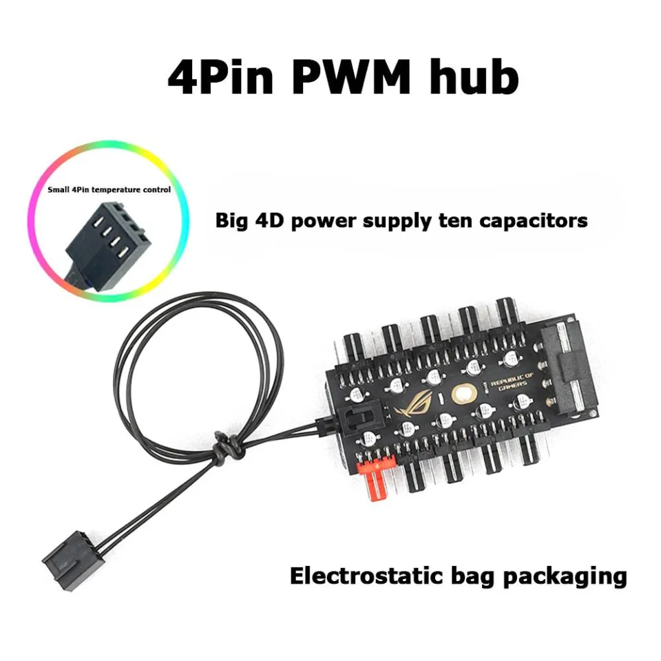 thumbnail image 2 of Argb Splitter 2 Pack 4 Pin RGB Splitter Cable 12V Female To Female Extension Fan Splitter 4 Pin 2 of 10