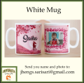 Personalized Photo with Name Mug / Customized / Gift give away Mug (1pc) - Drinkware, Cup Coffee Ceramic Cup Reusable Birthday Washable. 