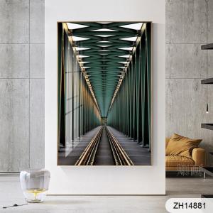 Himalaya Painting Abstract 35cmx50cm Frameless Waterproof Sintraboard Decorative Wall No Light