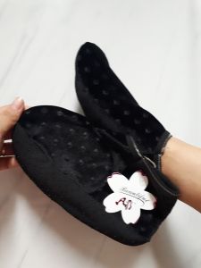 Fox- Kaos Kaki Tawaf Putih BOOT  ANTISLIP EMBOSS/Perlengkapann Haji Umroh/ SEPATU TOWAF Beludru-Kaos kaki Rumah- Kaos kaki sepatu - kaos kaki muslim- sepatu kain anti slip