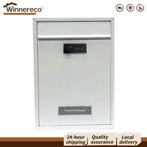 [Winnereco Flagship Mall]กล่องจดหมายกันฝนแบบแขวนผนังพร้อมระบบล็อคปลอดภัยสำหรับการรับจดหมายในพื้นที่กลางแจ้ง