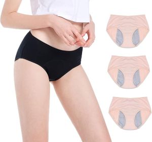 กางเกงในป้องกันการรั่วสำหรับผู้หญิง/เด็กผู้หญิงในช่วงประจำเดือน ประจำเดือนหนัก การตกเลือดหลังคลอด ภาวะกลั้นปัสสาวะไม่อยู่ (3-5)