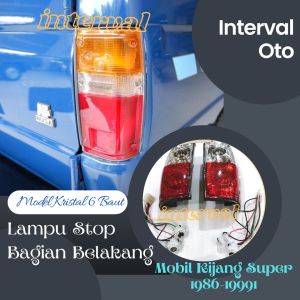 Lampu Stop Mobil Kijang Super 1986-1991 Lampu Bumper Belakang Kristal