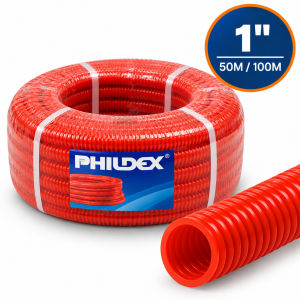 PVC Flexible Hose Heavy Duty Electrical Conduit Pipe Corrugated 1" 32mm 50M