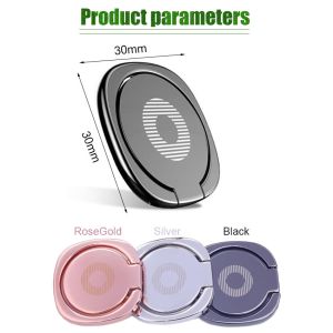 Universal iRing Holder Ring Stand Berputar 360 Derajat Brack Ultra-Thin Magnet Mobil Phone Holder Cell Phone Stand Finger Ring Mobile Phone Holder