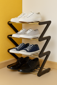 RAK SEPATU Z SHAPE/ RAK SEPATU MINI ZIGZAG SHOE RACK/ MINIMALIS 4 SUSUN RAK MULTIFUNGSI SERBAGUNA/ RAK SEPATU Z SHAPE