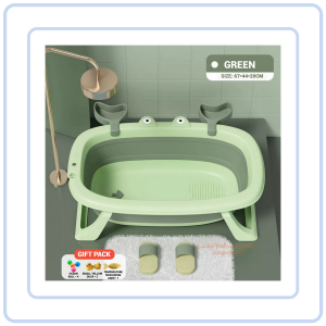 【COZYCASA】Foldable Baby Bathtub /Collapsible Anti-Slip Children Bathtub/Adjustable Bathtub