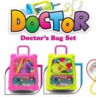 SGS Mainan Doktor Anak Koper Set Lengkap Bag Trolley Dokter